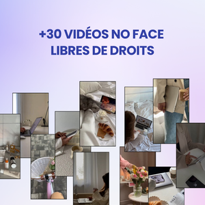 +30 vidéos no face libres de droits